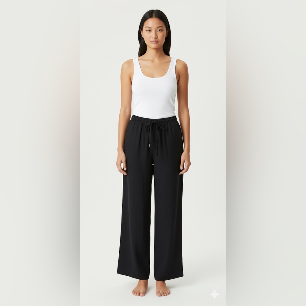 H&M Women's Black Wide Leg Pants
